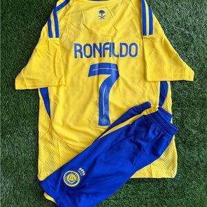 Ronaldo al nassar jersey kids set